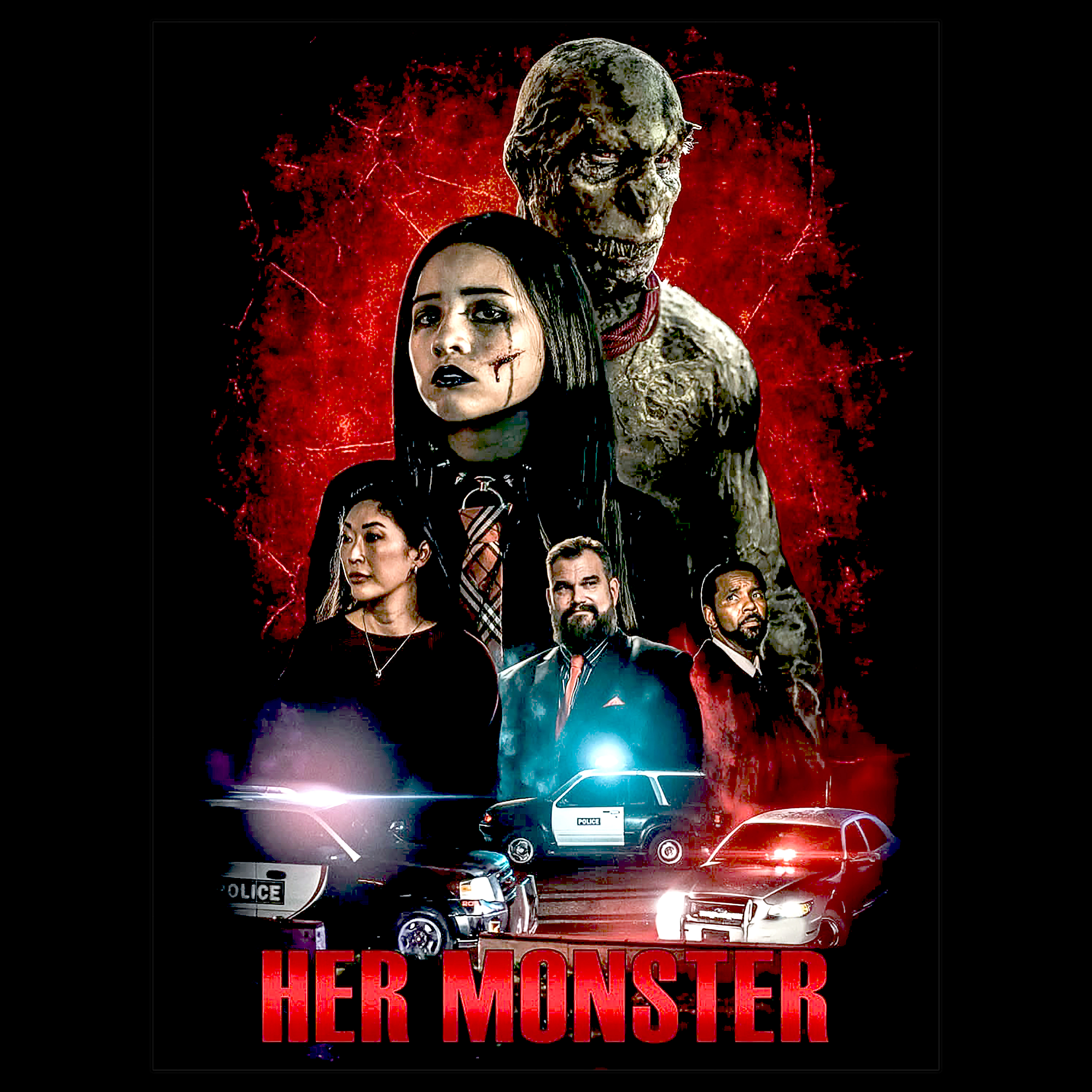 Poster art for Her Monster a horror film featuring Ray Buffer as Gary Ferguson Poster art for Her Monster a horror film featuring Ray Buffer as Gary Ferguson