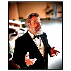 Ray Buffer behind the scenes as The Butler, in Cause You Were Never Mine