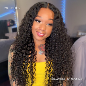 kinky curly highlight brown glueless wig