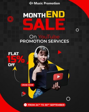 Month End Sale on YouTube Promotion Services