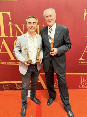 Raúl E. Peyret shares Home(sick) - A Journey Within insights on the TINFF red carpet.