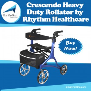 Crescendo Heavy Duty Rollator by Rhythm Healthcare