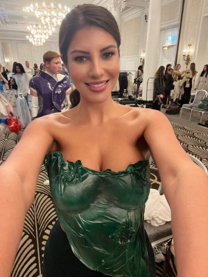 Aria Walton Walks for MAYKL at London Fashion Week