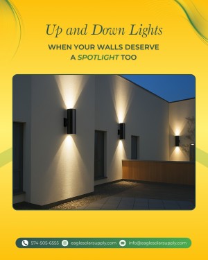 Illuminate Every Angle ✨ Stylish LED Up & Down Lights for Your Space!