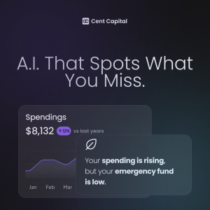 Our AI spots what you miss. See your financial blind spots & build your safety net. #CentCapital