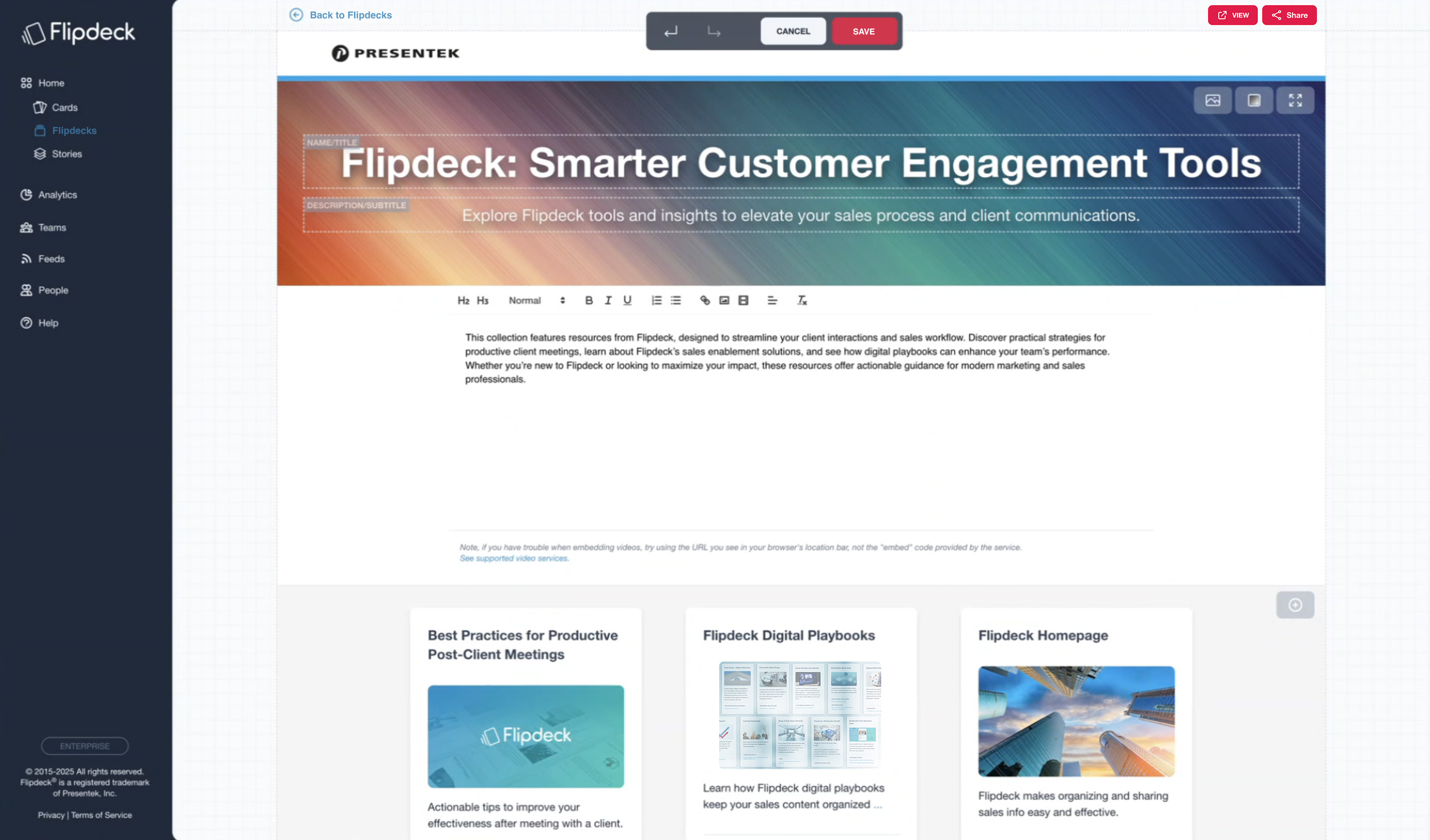 Just add your links and the AIenhanced Flipdeck Builder does all the work for you 