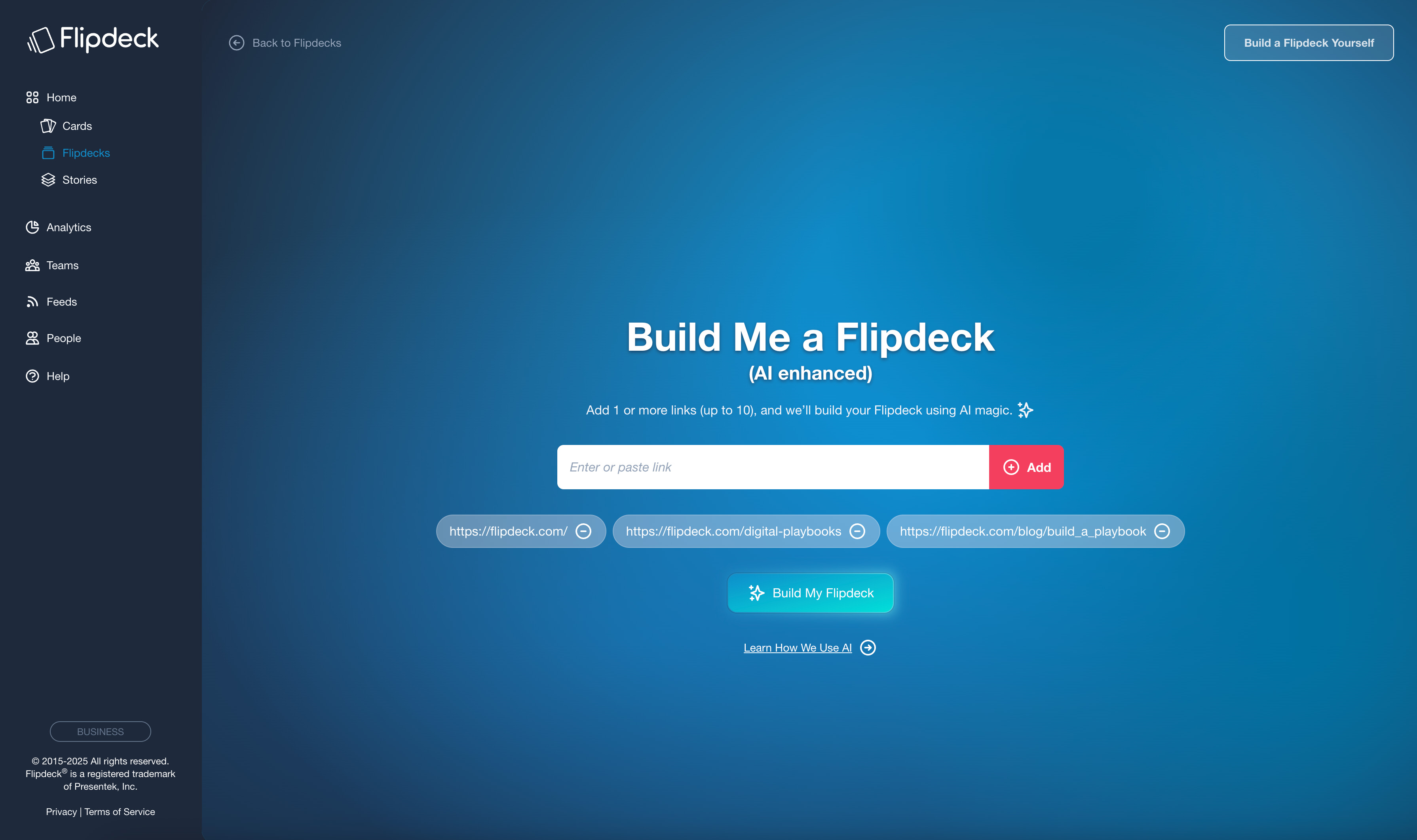 NEW Flipdeck Builder with everything in one place