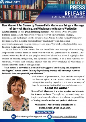 I Am Serena Press Release for Immediate Release 2