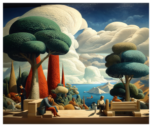 Guilt-Easton Cain Oil Paining