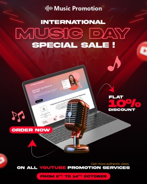 International Music Day special sale on YouTube Promotion Services