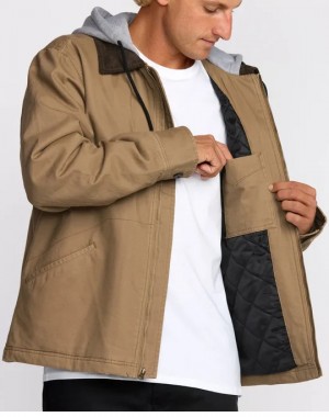 Billabong Mens Jacket Barlow Hooded CLAY CLY