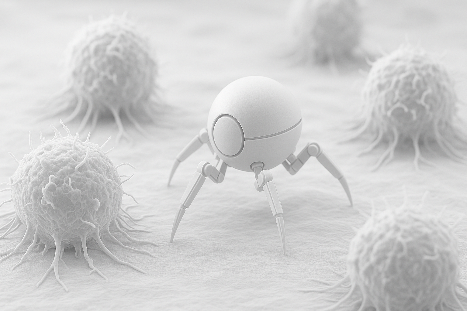 Elixira AIguided autonomous nanobot concept illustration for lifelong cancer prevention Elixira AIguided autonomous nanobot concept illustration for lifelong cancer prevention