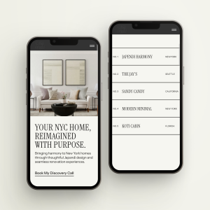 Casa Onda - let the work lead the conversation with a fluid project gallery.