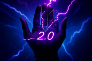 Power Hand 2.0 Hero – Symbol of automation and creative power at iBlackAI™