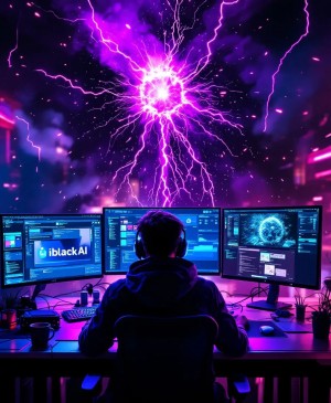 “Why Choose One?” Banner – Promoting iBlackAI™ unified AI creative suite