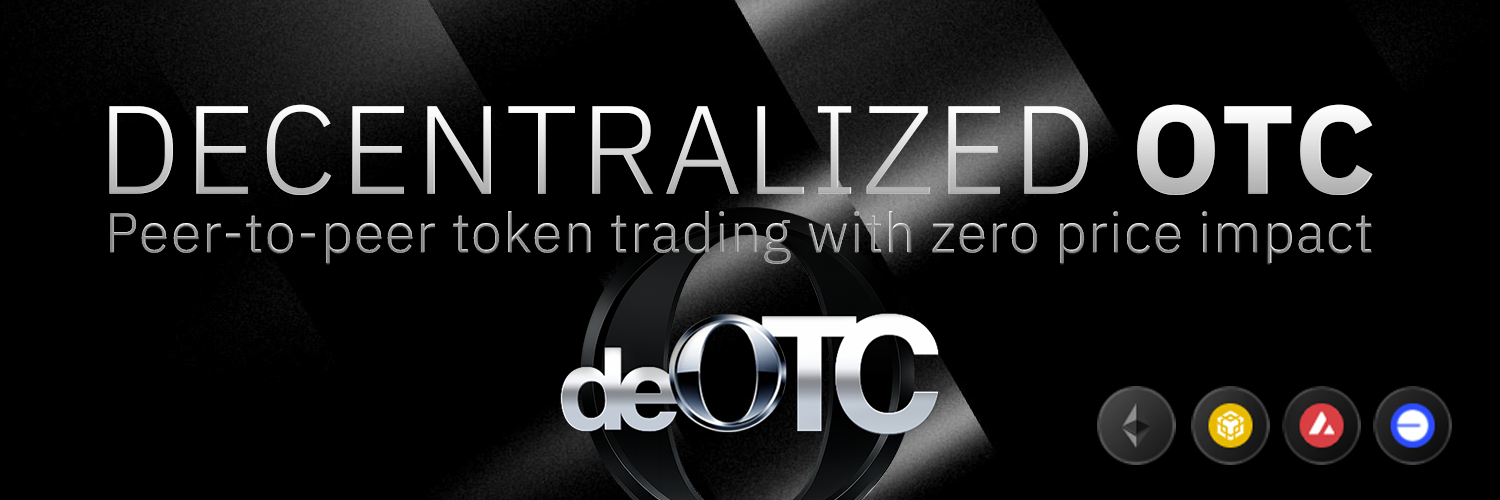 Decentralized OTC  peer to peer overthecounter trading platform
