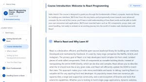 Personalized React Courses
