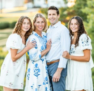 Allison and Kevin Tracey with their beautiful daughters