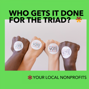 Sample creative ad for Triad Nonprofits Get It Done campaign