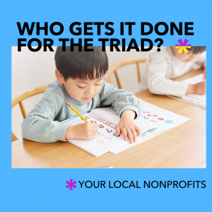 Sample creative ad for Triad Nonprofits Get It Done campaign