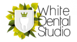 white dental studio logo