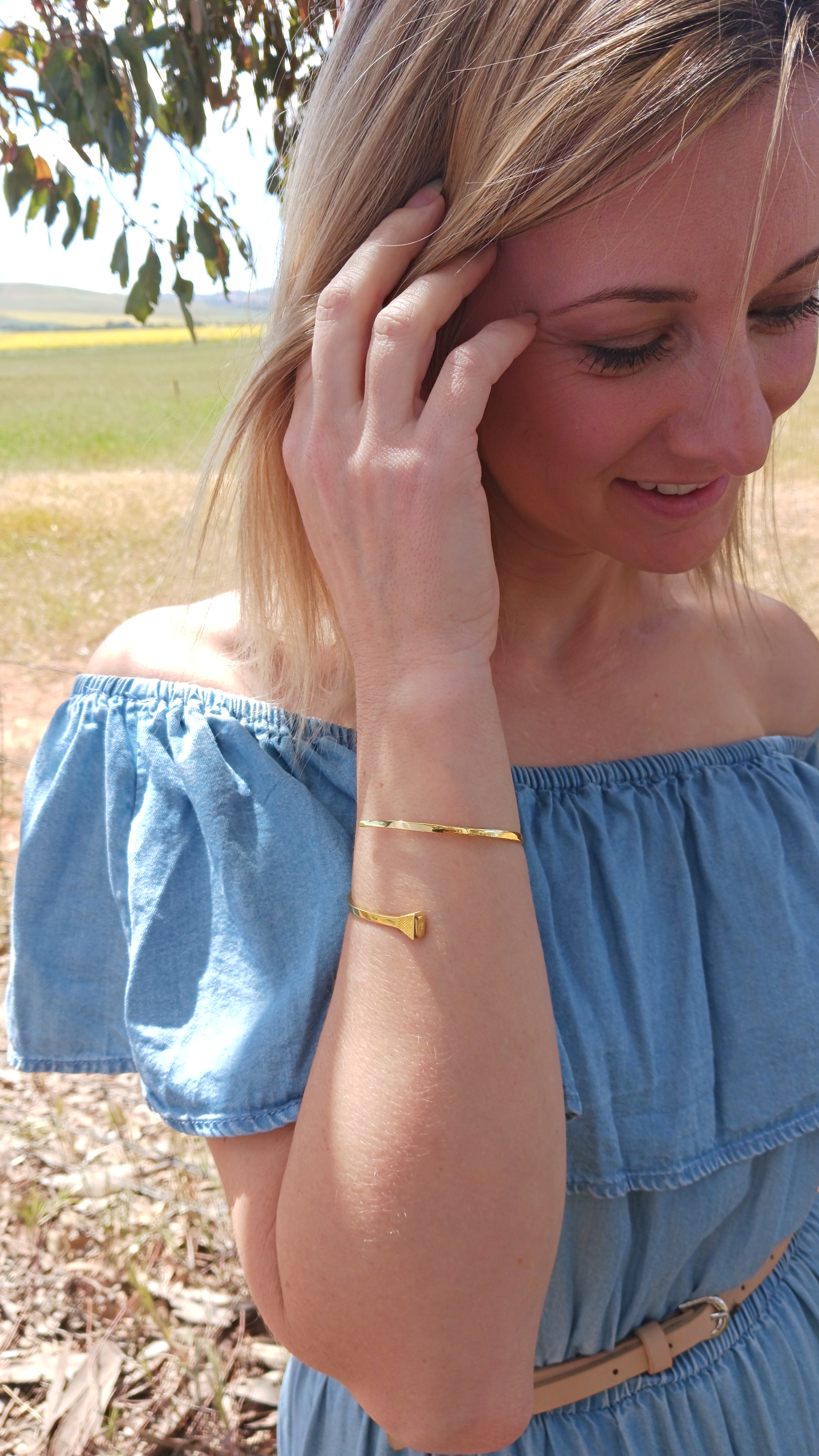 The Nail Bangle equestrian heritage in minimalist form The Nail Bangle equestrian heritage in minimalist form