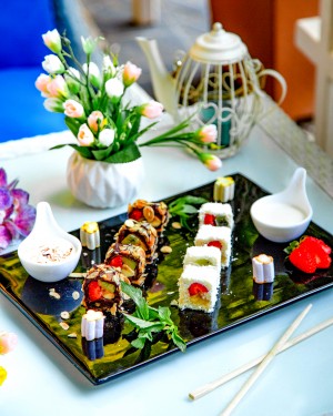 sweet rolls with fruits inside