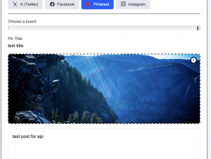 Social media schedule posts screenshot