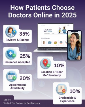 how patients choose doctors online 2025
