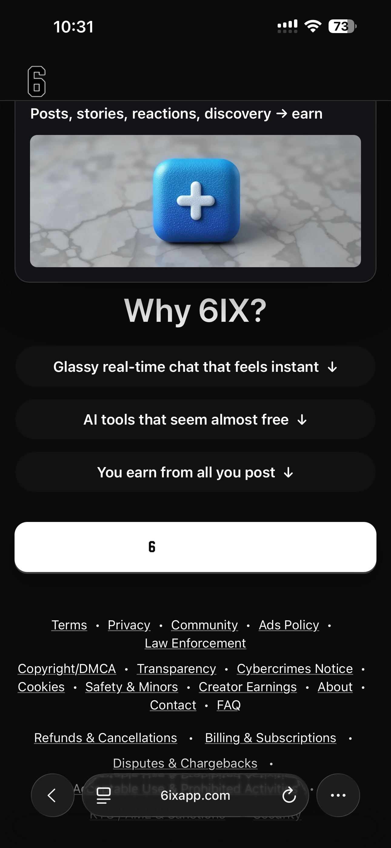 6IXAI app preview 6IXAI app preview