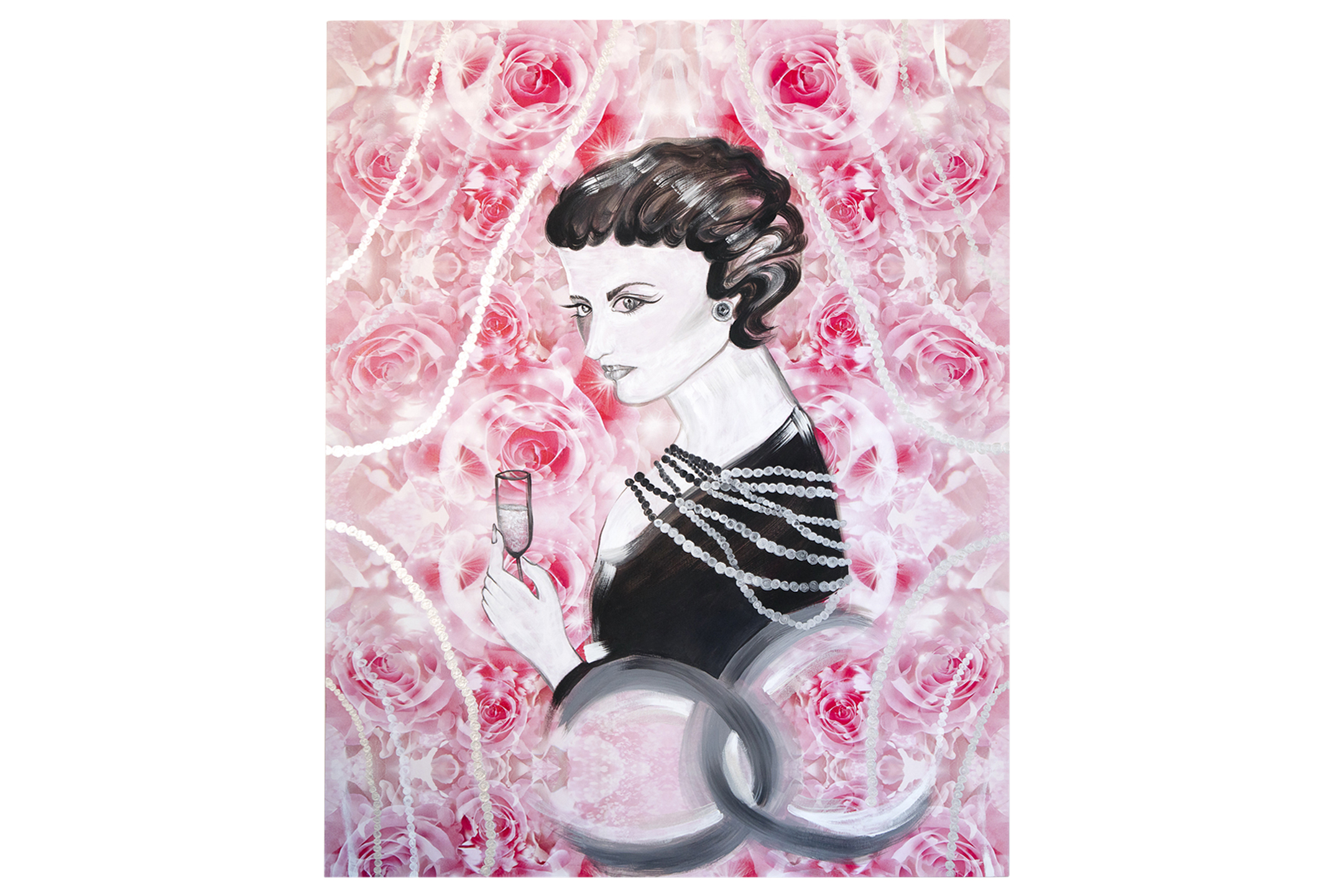 Coco Chanel painting by Laura Ciccarello photo by Mikyshots Coco Chanel painting by Laura Ciccarello photo by Mikyshots
