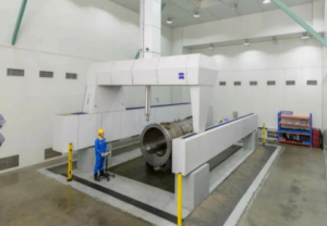 The dimension tolerance is measured by a large and precision CMM