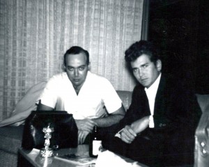 Michael Landon and Dr. Ray Moscatel, 1962