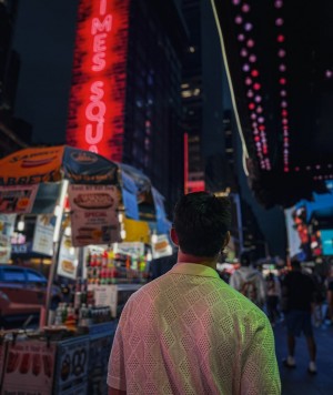 Spencer Groves in NYC for the MTV VMA