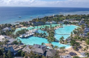 Aerial view of Plantation Bay