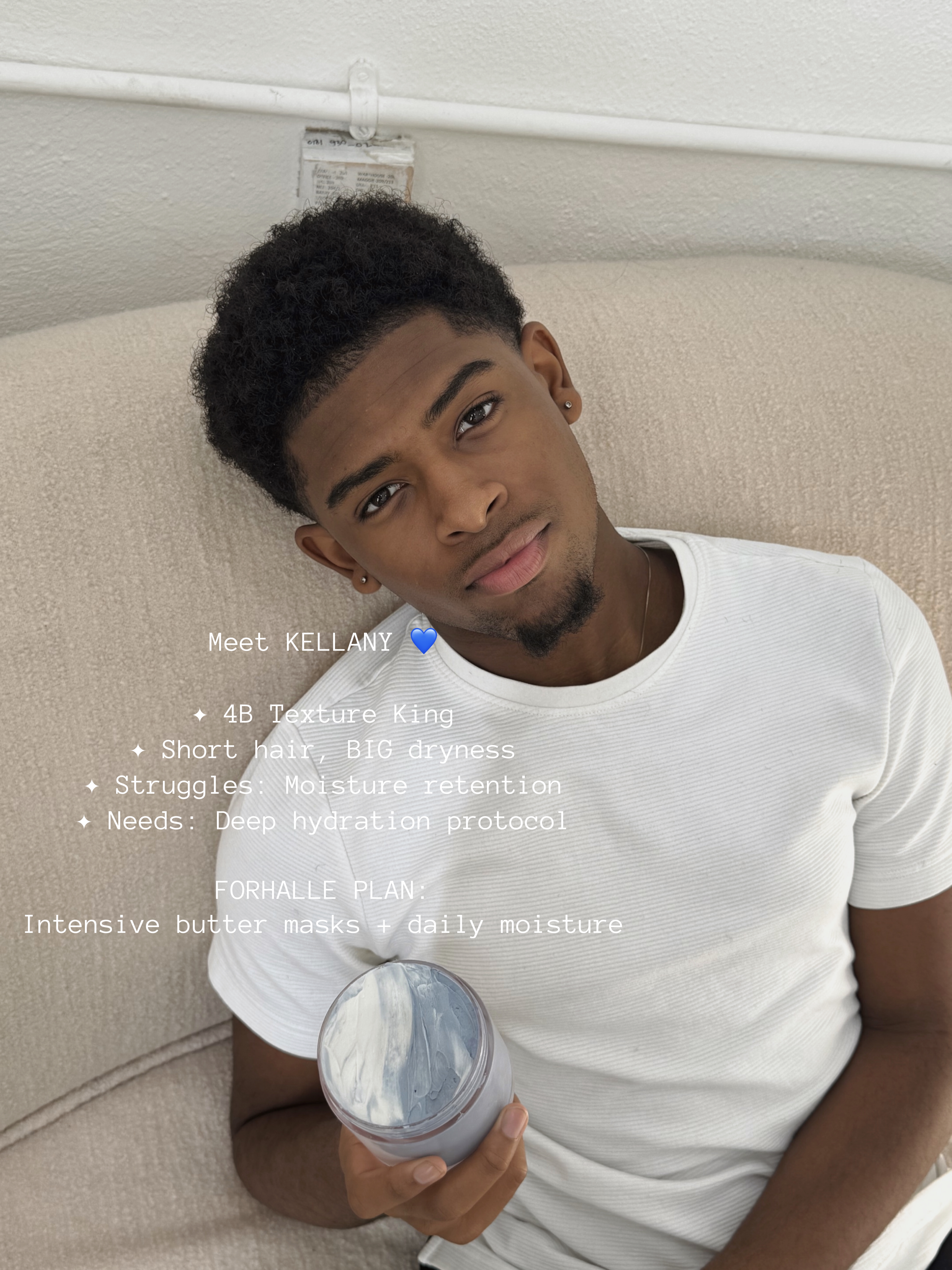 Kellany  moderately dry hair