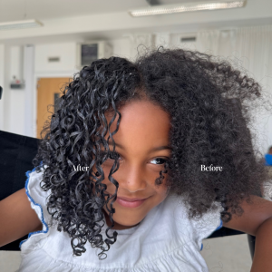 Whipped blueberry hair butter with shea and castor oil