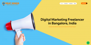 Eeat Minds Home page screen shot