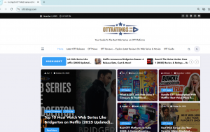 OTT Ratings Web Page Screen Shot