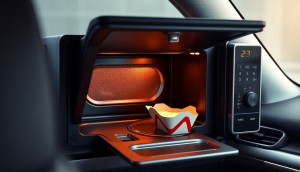 Dashboard Microwave Oven Patented for On-the-Go Dining