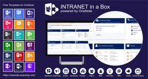 Intranet in a Box powered by OneNote