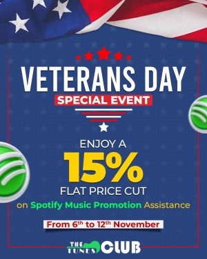 Veterans Day Special Event on Spotify Promotion Services
