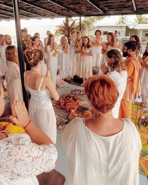 Opening Ceremony of the Yoga Teacher Training Program at Rishikul Yogshala