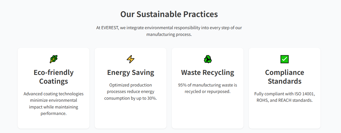 Our Sustainable Practices Our Sustainable Practices