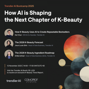 Trendier AI hosts a Data+AI session at Cosmoprof Asia 2025 on shaping the next chapter of K-Beauty.