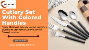 Cutlery Set With Colored Handles