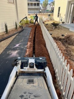 Landscape Drain Line Installation Resized