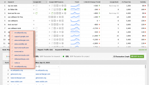 SERP deatils in Rank Tracker