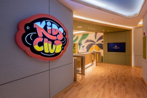 The Kids Club is a space designed to transform into a place that encapsulates the meaning of fun