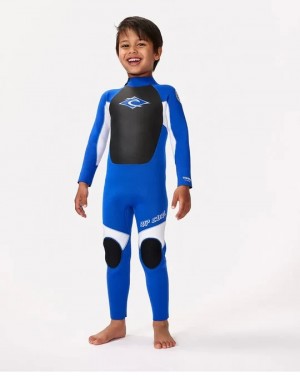 Rip Curl Kids Wetsuits Groms Omega 4 3 Back Zip Fullsuit